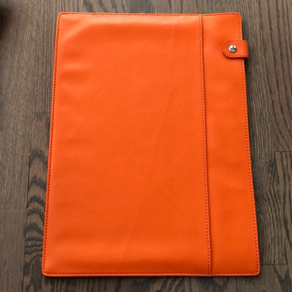 Campo Marzio Orange Leather Document Holder